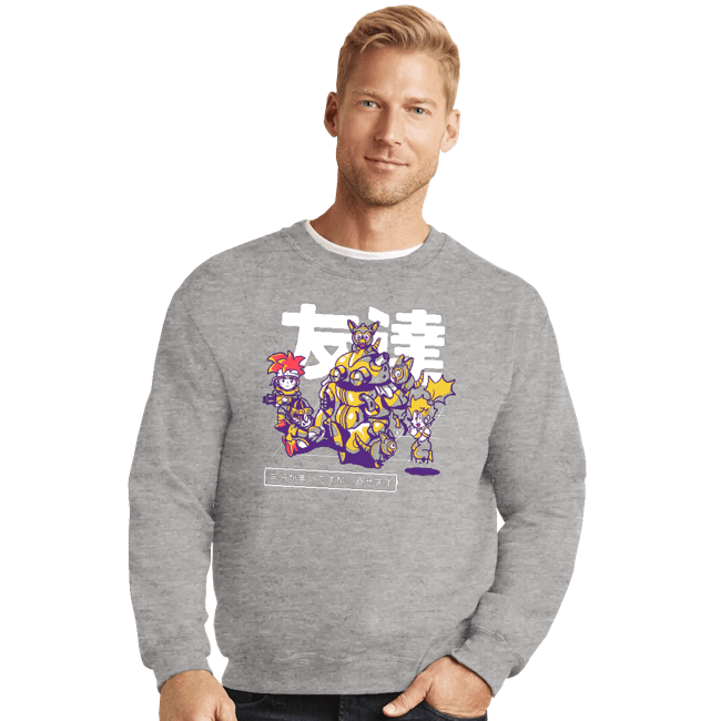 Daily_Deal_Shirts Crewneck Sweater, Unisex / Small / Sports Grey Finding A Friend