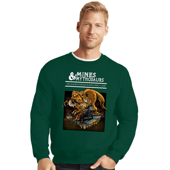 Secret_Shirts Crewneck Sweater, Unisex / Small / Forest Mines And Mithosaurs