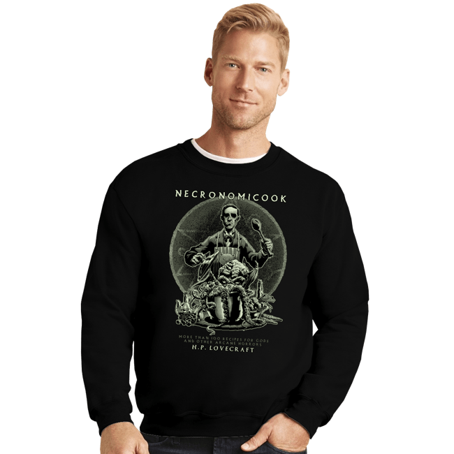 Shirts Crewneck Sweater, Unisex / Small / Black Necronomicook