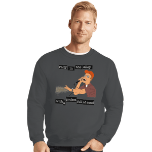 Shirts Crewneck Sweater, Unisex / Small / Charcoal Pocket Full Of Sand