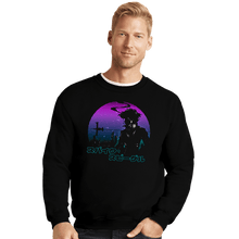 Load image into Gallery viewer, Shirts Crewneck Sweater, Unisex / Small / Black A Space Cowboy
