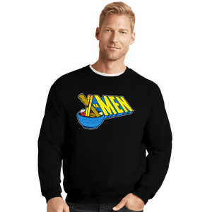Daily_Deal_Shirts Crewneck Sweater, Unisex / Small / Black X Ra-Men