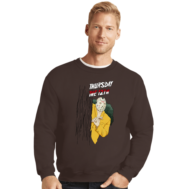 Secret_Shirts Crewneck Sweater, Unisex / Small / Dark Chocolate Thursday, The 12th