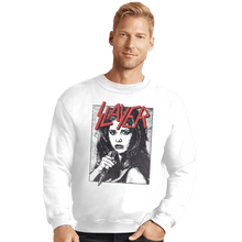 Load image into Gallery viewer, Daily_Deal_Shirts Crewneck Sweater, Unisex / Small / White Slayer Buffy
