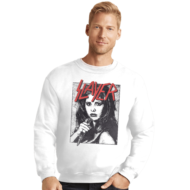 Daily_Deal_Shirts Crewneck Sweater, Unisex / Small / White Slayer Buffy