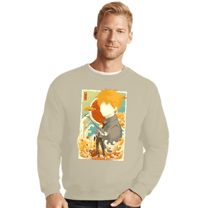 Daily_Deal_Shirts Crewneck Sweater, Unisex / Small / Sand Musha-e-denji