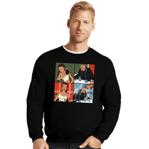 Daily_Deal_Shirts Crewneck Sweater, Unisex / Small / Black Butler In Freezer