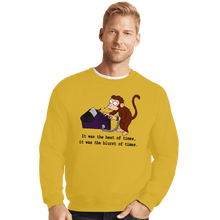 Load image into Gallery viewer, Secret_Shirts Crewneck Sweater, Unisex / Small / Gold Blurst Of Times
