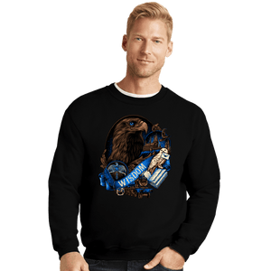 Daily_Deal_Shirts Crewneck Sweater, Unisex / Small / Black House Of Wisdom