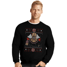 Load image into Gallery viewer, Shirts Crewneck Sweater, Unisex / Small / Black Bio Organic Weapon Christmas
