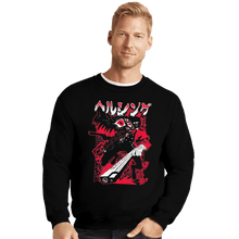 Load image into Gallery viewer, Shirts Crewneck Sweater, Unisex / Small / Black Hellsing Weapon Alucard
