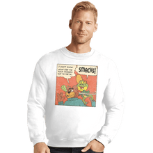 Load image into Gallery viewer, Shirts Crewneck Sweater, Unisex / Small / White Dig&#39;Em Frog
