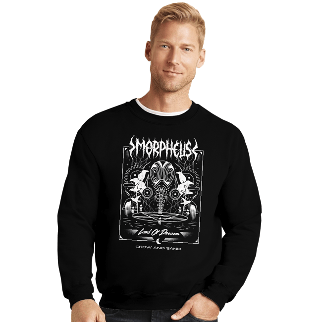 Shirts Crewneck Sweater, Unisex / Small / Black Crow and Sand
