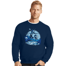 Load image into Gallery viewer, Daily_Deal_Shirts Crewneck Sweater, Unisex / Small / Navy Eddie And Dustin Battle
