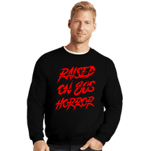 Load image into Gallery viewer, Daily_Deal_Shirts Crewneck Sweater, Unisex / Small / Black 80s Horror
