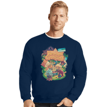 Load image into Gallery viewer, Shirts Crewneck Sweater, Unisex / Small / Navy Heroes Crossing
