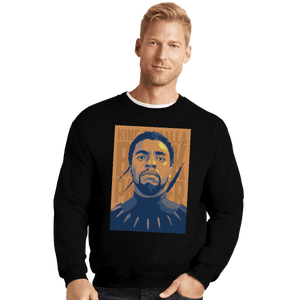 Shirts Crewneck Sweater, Unisex / Small / Black King T'Challa