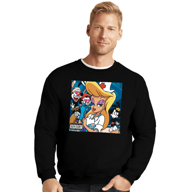 Secret_Shirts Crewneck Sweater, Unisex / Small / Black Hello Nurse 182