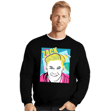 Load image into Gallery viewer, Shirts Crewneck Sweater, Unisex / Small / Black 80s Zack

