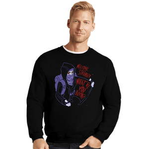 Secret_Shirts Crewneck Sweater, Unisex / Small / Black Stranger Merchant