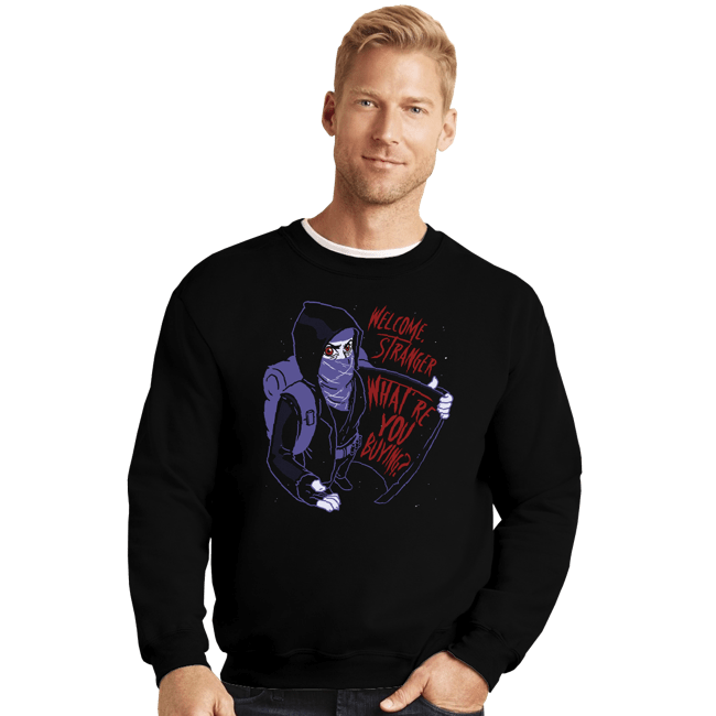 Secret_Shirts Crewneck Sweater, Unisex / Small / Black Stranger Merchant