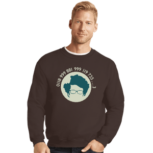 Shirts Crewneck Sweater, Unisex / Small / Dark Chocolate Moss Emergency