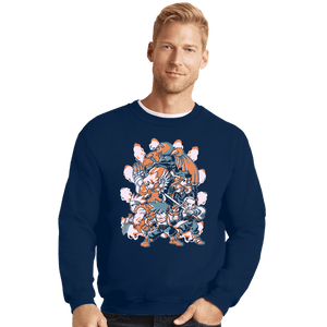 Secret_Shirts Crewneck Sweater, Unisex / Small / Navy Battle Of Destiny
