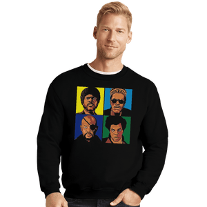 Shirts Crewneck Sweater, Unisex / Small / Black Pop Sam Jackson