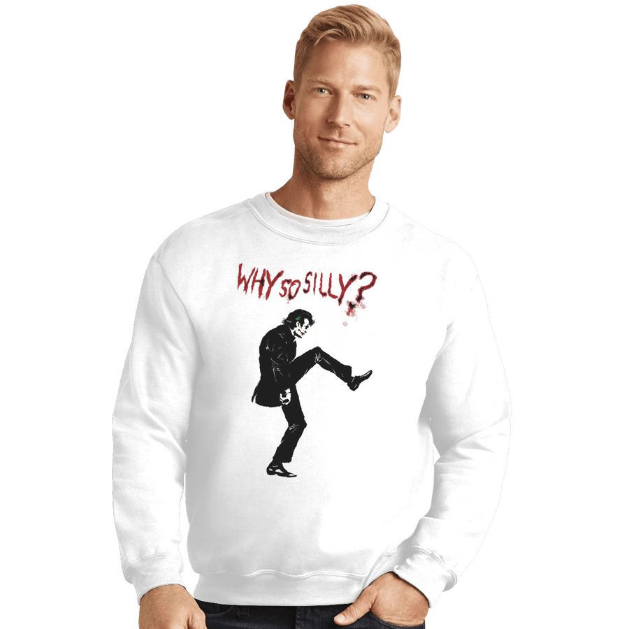 Shirts Crewneck Sweater, Unisex / Small / White Silly