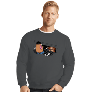 Shirts Crewneck Sweater, Unisex / Small / Charcoal Chuckit!