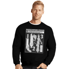 Load image into Gallery viewer, Shirts Crewneck Sweater, Unisex / Small / Black Vash The Stampede&#39;s Triguns
