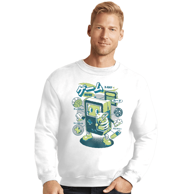 Daily_Deal_Shirts Crewneck Sweater, Unisex / Small / White Game Anatomy