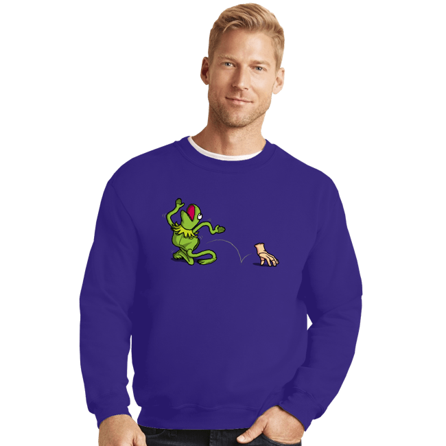 Secret_Shirts Crewneck Sweater, Unisex / Small / Violet Empty Frog