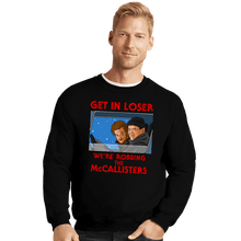Load image into Gallery viewer, Daily_Deal_Shirts Crewneck Sweater, Unisex / Small / Black Get In Loser
