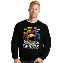 Load image into Gallery viewer, Daily_Deal_Shirts Crewneck Sweater, Unisex / Small / Black Me Myself And My Ghosts
