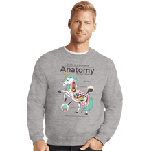 Load image into Gallery viewer, Shirts Crewneck Sweater, Unisex / Small / Sports Grey Anatomy Of A Unicorn
