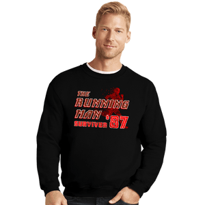 Secret_Shirts Crewneck Sweater, Unisex / Small / Black Survivor '87