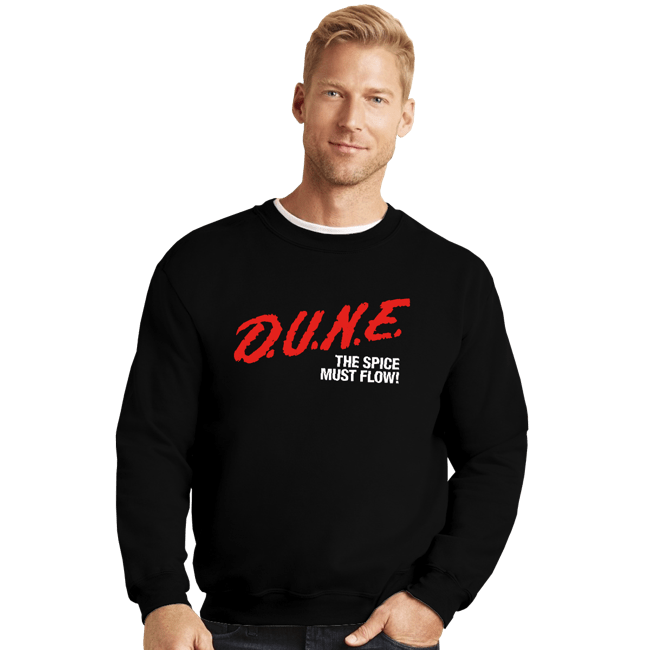 Daily_Deal_Shirts Crewneck Sweater, Unisex / Small / Black Desert Narcotic