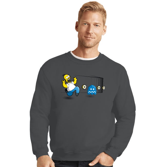 Daily_Deal_Shirts Crewneck Sweater, Unisex / Small / Charcoal Fat-Man