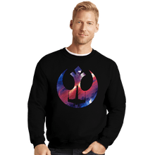Load image into Gallery viewer, Shirts Crewneck Sweater, Unisex / Small / Black Rebel Galaxy
