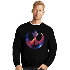 Shirts Crewneck Sweater, Unisex / Small / Black Rebel Galaxy