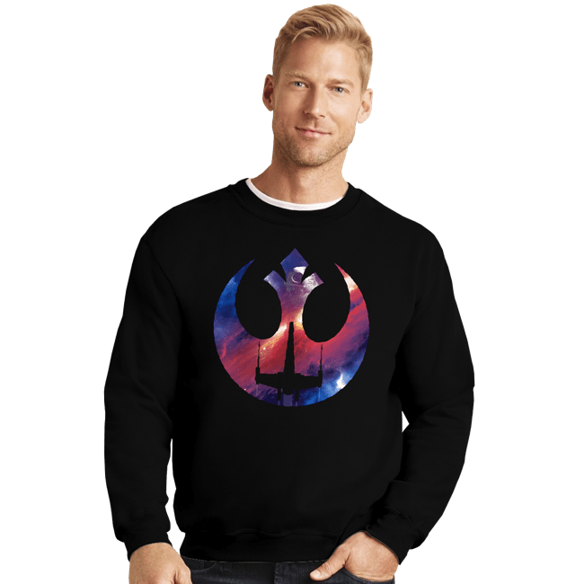 Shirts Crewneck Sweater, Unisex / Small / Black Rebel Galaxy