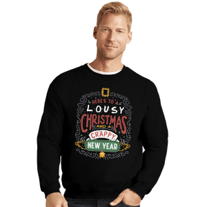 Shirts Crewneck Sweater, Unisex / Small / Black Friends Christmas