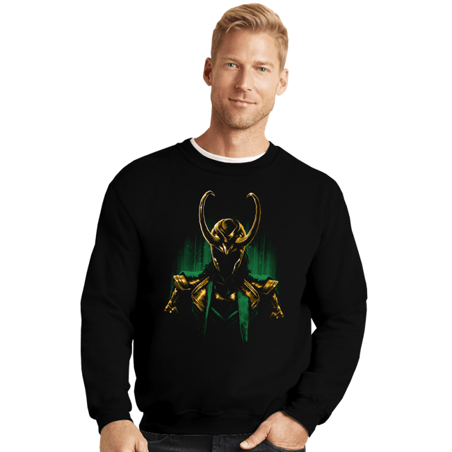 Secret_Shirts Crewneck Sweater, Unisex / Small / Black Mischief Armor