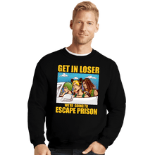 Load image into Gallery viewer, Daily_Deal_Shirts Crewneck Sweater, Unisex / Small / Black Prison Escape
