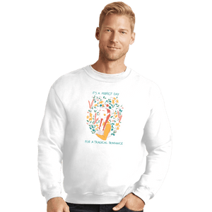 Shirts Crewneck Sweater, Unisex / Small / White Perfect Day