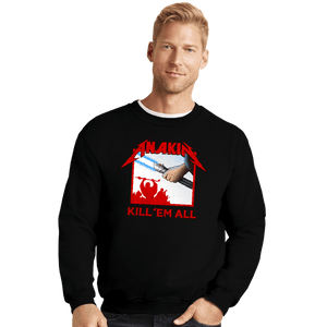 Daily_Deal_Shirts Crewneck Sweater, Unisex / Small / Black Anakin