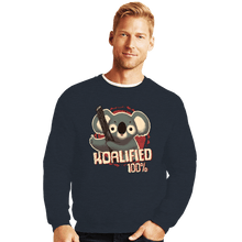 Load image into Gallery viewer, Shirts Crewneck Sweater, Unisex / Small / Dark Heather 100% Koalified
