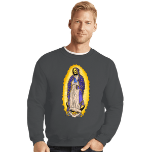 Daily_Deal_Shirts Crewneck Sweater, Unisex / Small / Charcoal Our Lady Of Eternia