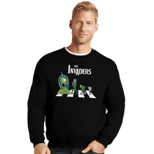 Load image into Gallery viewer, Shirts Crewneck Sweater, Unisex / Small / Black The Invaders
